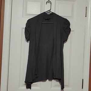 Short Sleeve Grey Cardigan